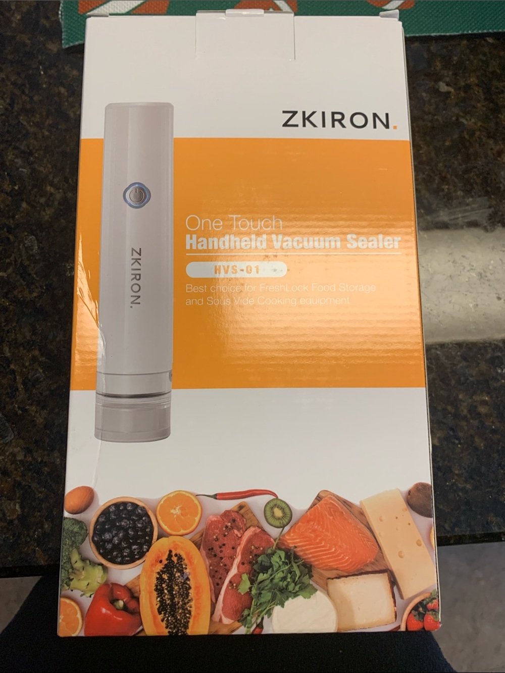 Zkiron One Touch Handheld Vacuum Sealer - White